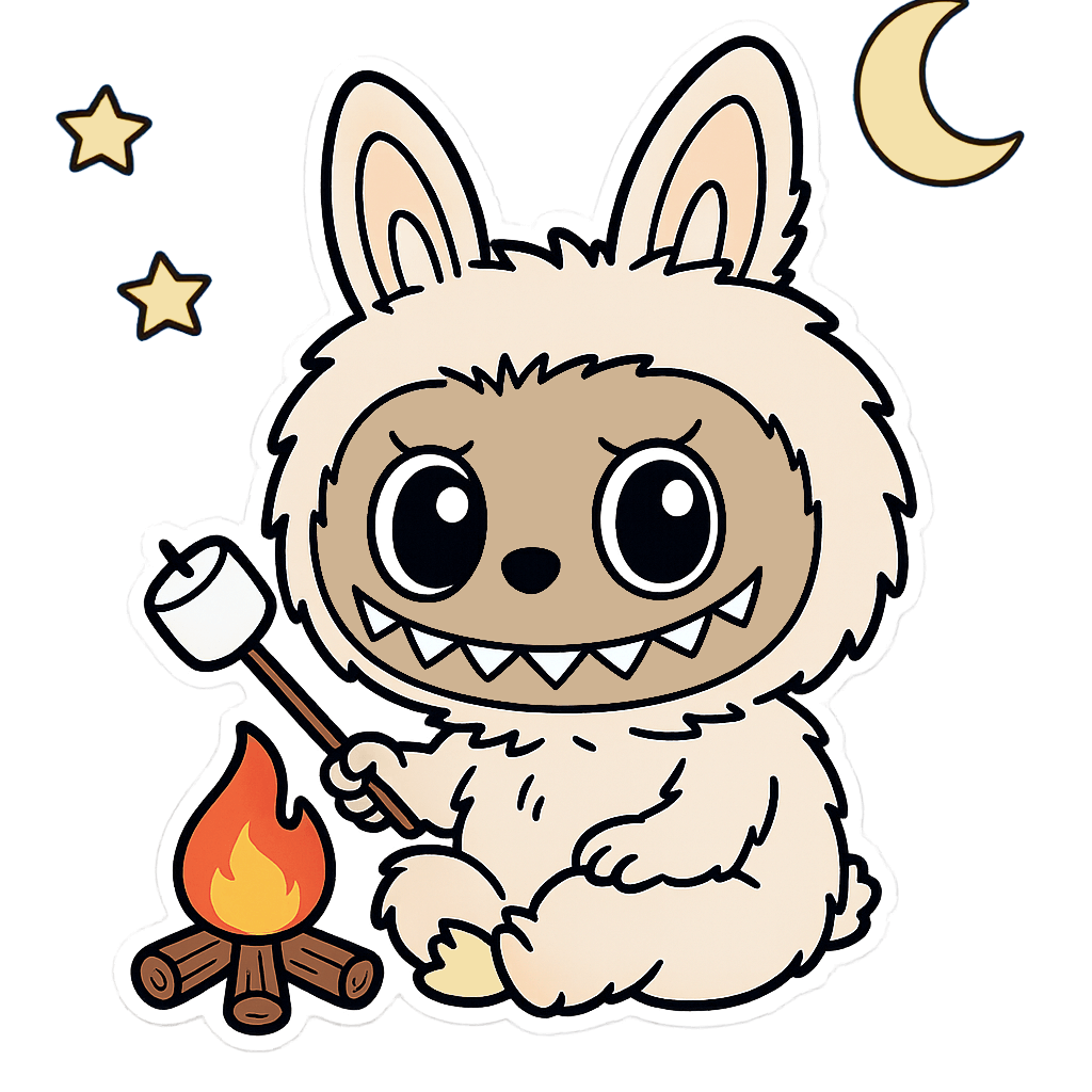 Labubu OutDoor Coloring Pages