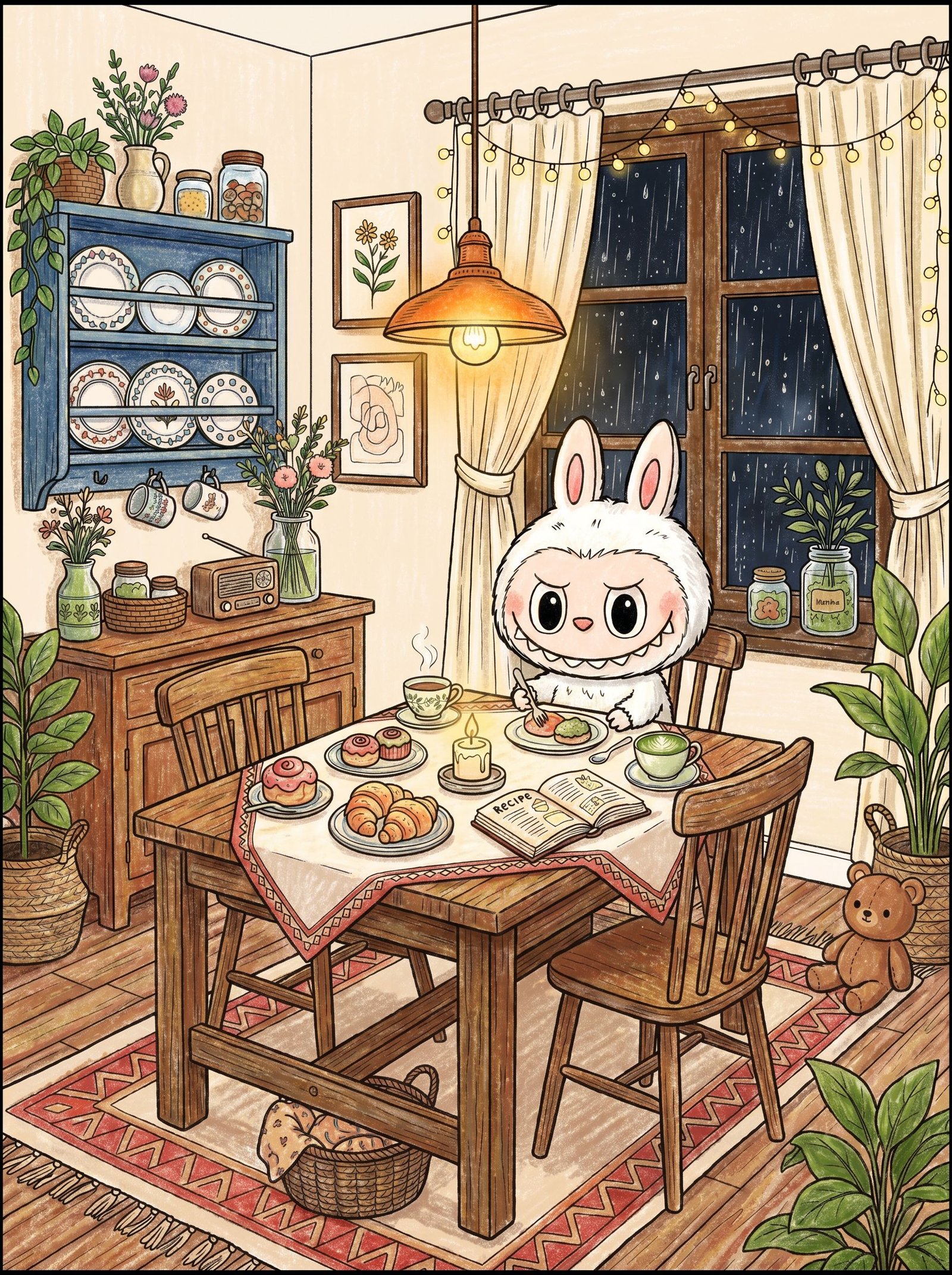 Aesthetic Labubu Coloring